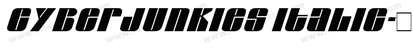 Cyberjunkies Italic字体转换